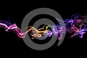 Colored abstract smoke