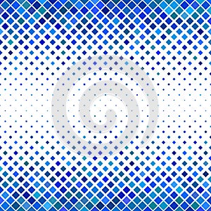 Colored abstract square pattern background - vector illustration from diagonal squares in blue tones
