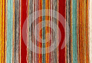 Colored Alpaca Threads for Weaving, Peru