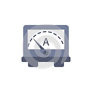 colored ammeter icon. Element of science and laboratory for mobile concept and web apps. Detailed ammeter icon can be used for web