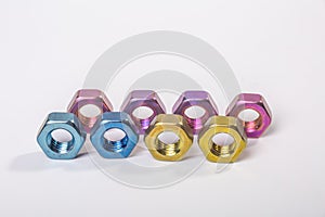 Colored anodized bolts high strength metal fasteners