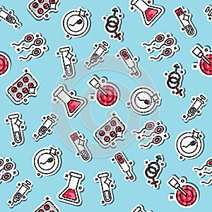 Colored artificial insemination pattern