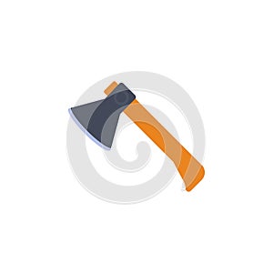 colored ax illustration. Element of construction tools for mobile concept and web apps. Detailed ax illustration can be used for w