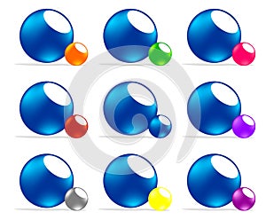 Colored ball logo