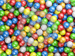 Colored balls background