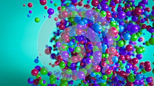 Colored Balls Background Theme Render