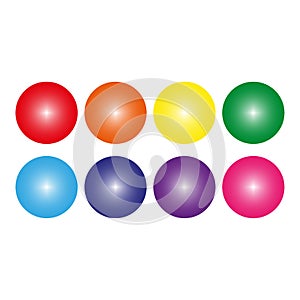 Colored balls. Vector illustration. stock image.