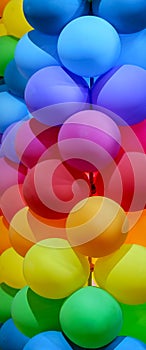 Colored baloons background