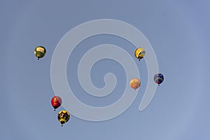 Colored Baloons Fly Away