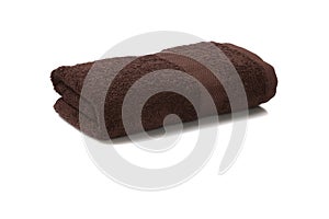 Colored Bath towel. Towel on a white background