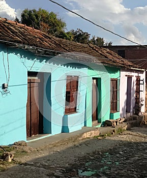 colored and beautiful bouse in cuba