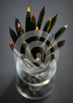 Colored black pencils