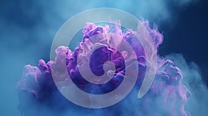 Colored blue purple clouds, smoke. Abstract background with clouds of smoke