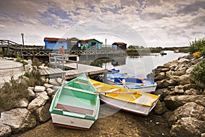 Colored Boats form Oleron photo