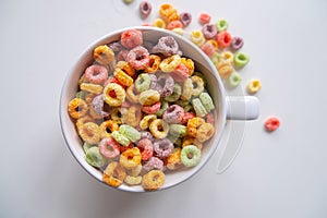 Colored Breakfast Cereal Bowl