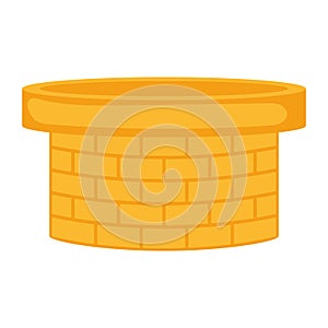 Colored brick water well Waterhole icon Vector