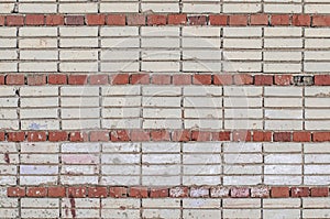 Colored bricks wall background, Soviet building wall