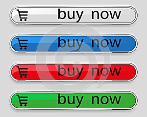 Colored buttons with text buy now