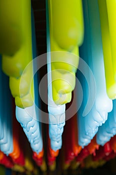 Colored candles in production