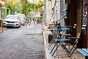 Turkish street cafe in Istanbul.