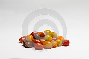 Colored Cherry Tomato. Isolated
