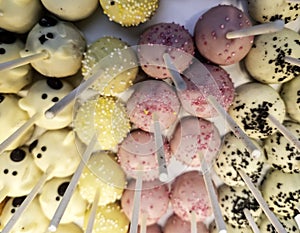 Colored chocolate balls