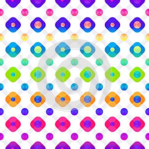 Colored circle geometric pattern