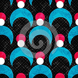 Colored circles. Seamless geometric pattern. vector illustration.