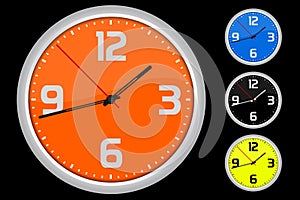 Colored clock