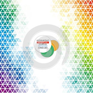 Colored colorful triangular background. Polygonal style. eps 10