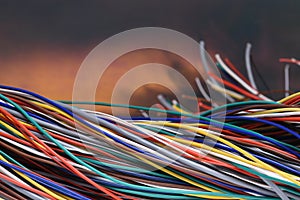 Colored computer electric cables