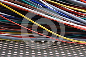 Colored computer electric cables