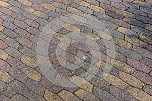 Colored concrete paving slab texture
