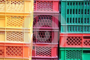 Colored crates