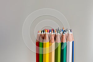 Colored crayon tips