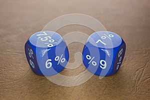 Colored cubes on table top