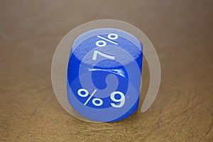 Colored cubes on table top