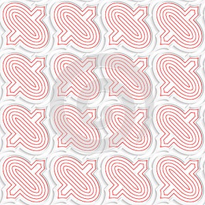 Colored 3D red diagonal Marrakech