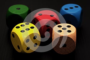 Colored dice