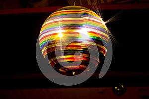 Colored disco ball