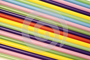 Colored drink straws