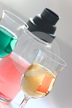 Colored drinks - cocktail set