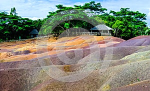 Colored earth chamarel mauritius
