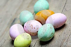 Colored easter eggs