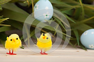 Colored easter eggs background