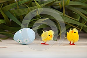 Colored easter eggs background