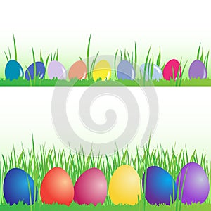 Colored Easter eggs, vector set