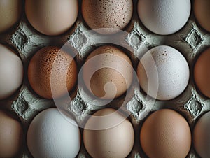 Colored Eggs Carton