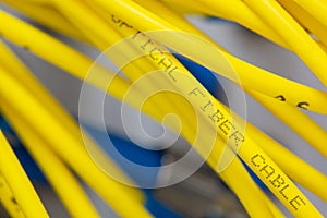 Colored electrical cables and wires Abstract blurred image for use as a background