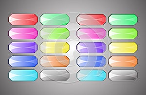 Colored empty buttons